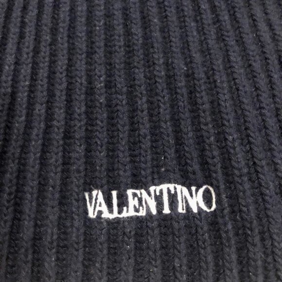 VALENTINO Garavani Floral embroidery cashmere blend poncho sweater in blue - Picture 11 of 16